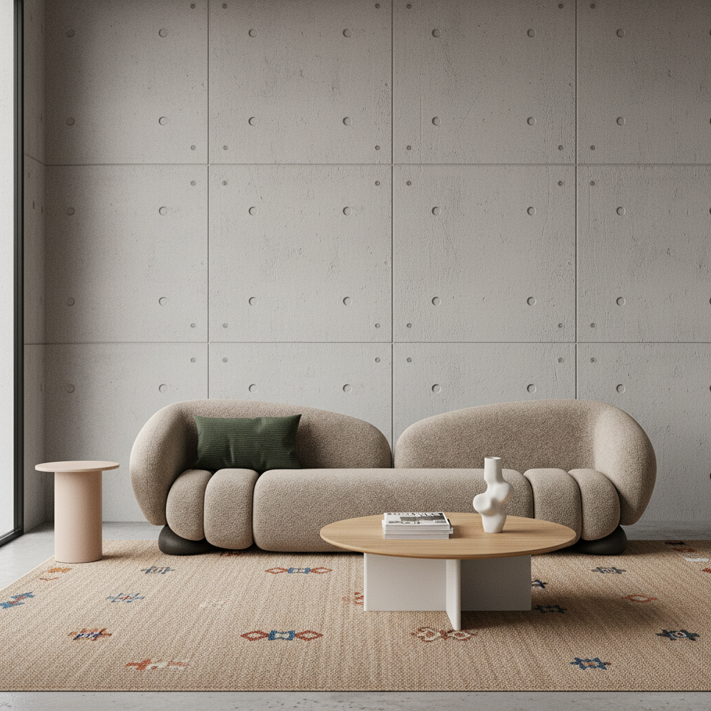 Curved Elegance 2-Seater Sofa