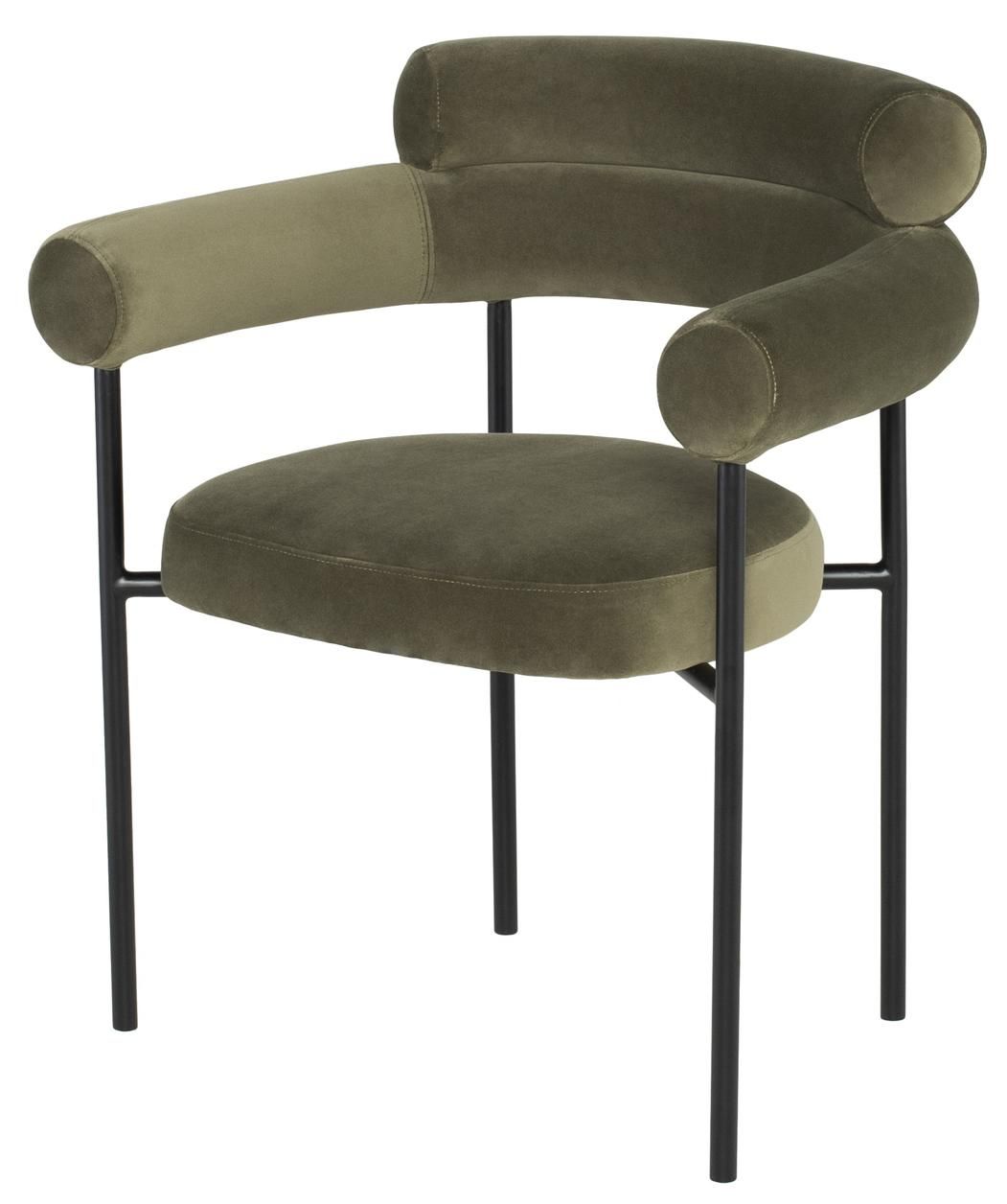 Olive Metal Dining Chair