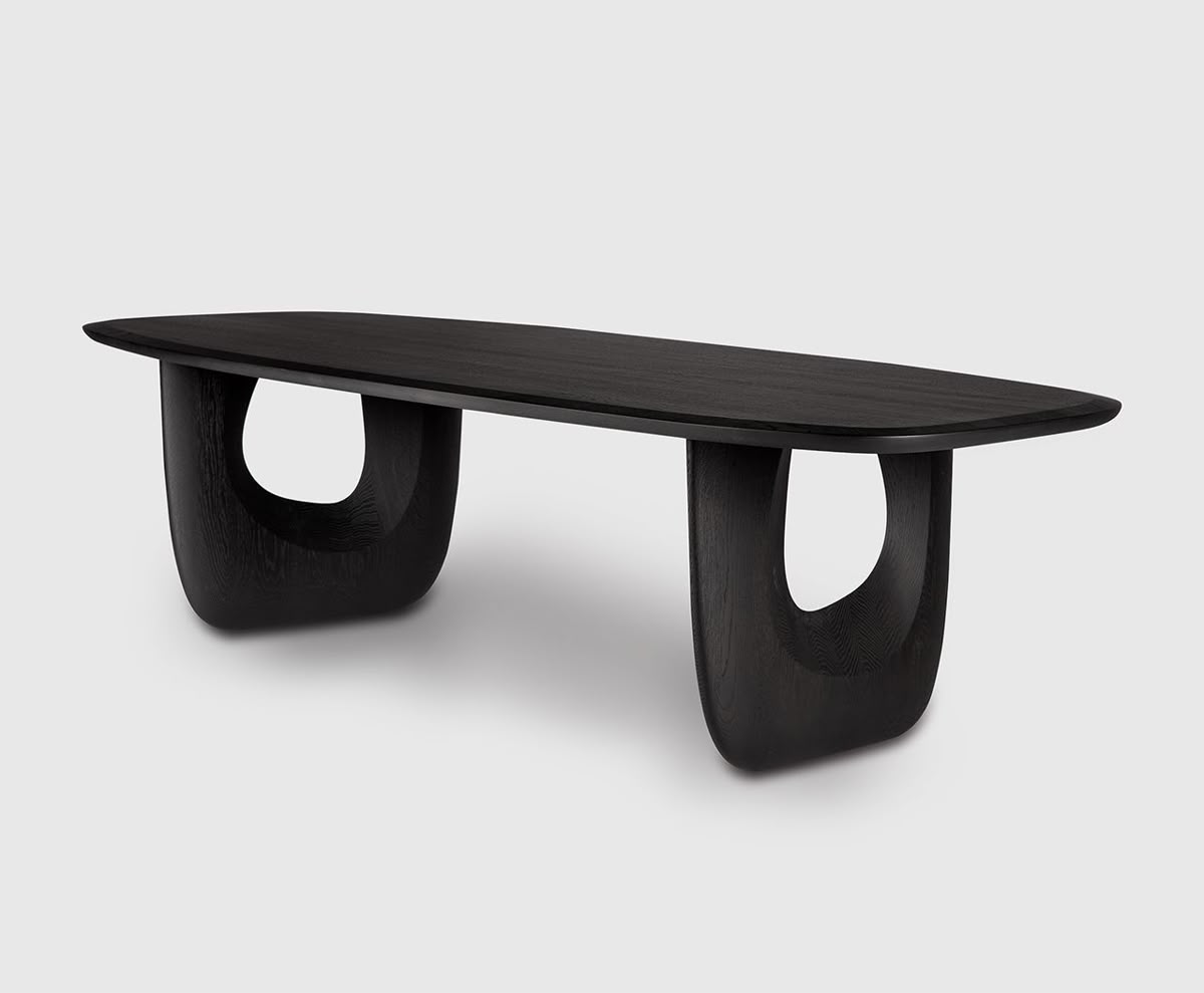 Smoked Oak Dining Table