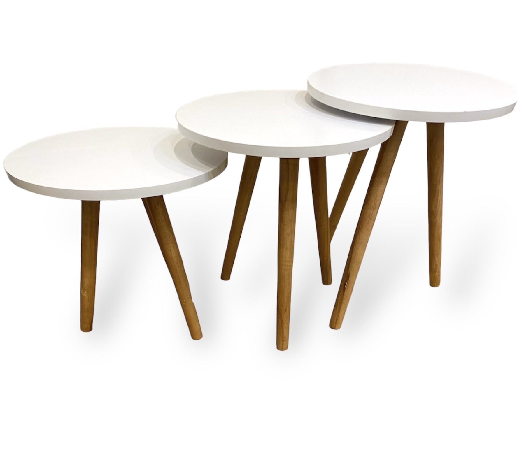 White Trio Nesting Tables