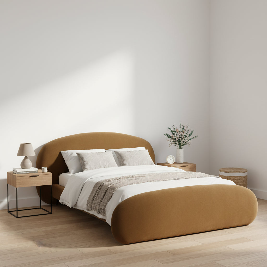 Brown Second Bedroom Bed