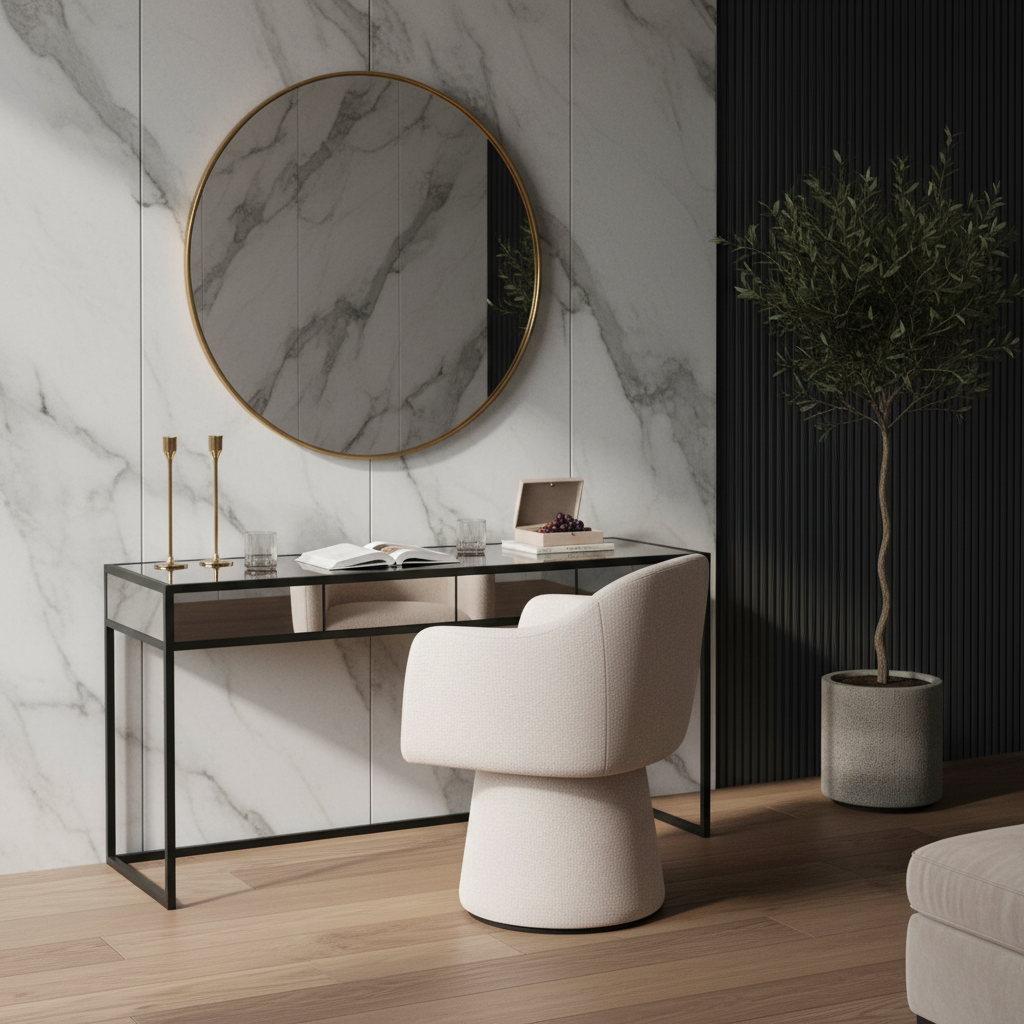 360° Swivel Upholstered Stool