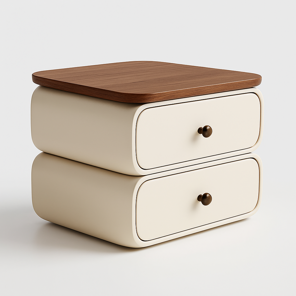 Elegant Wood Bedside