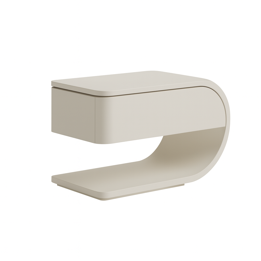 Veneer U-Shaped Bedside