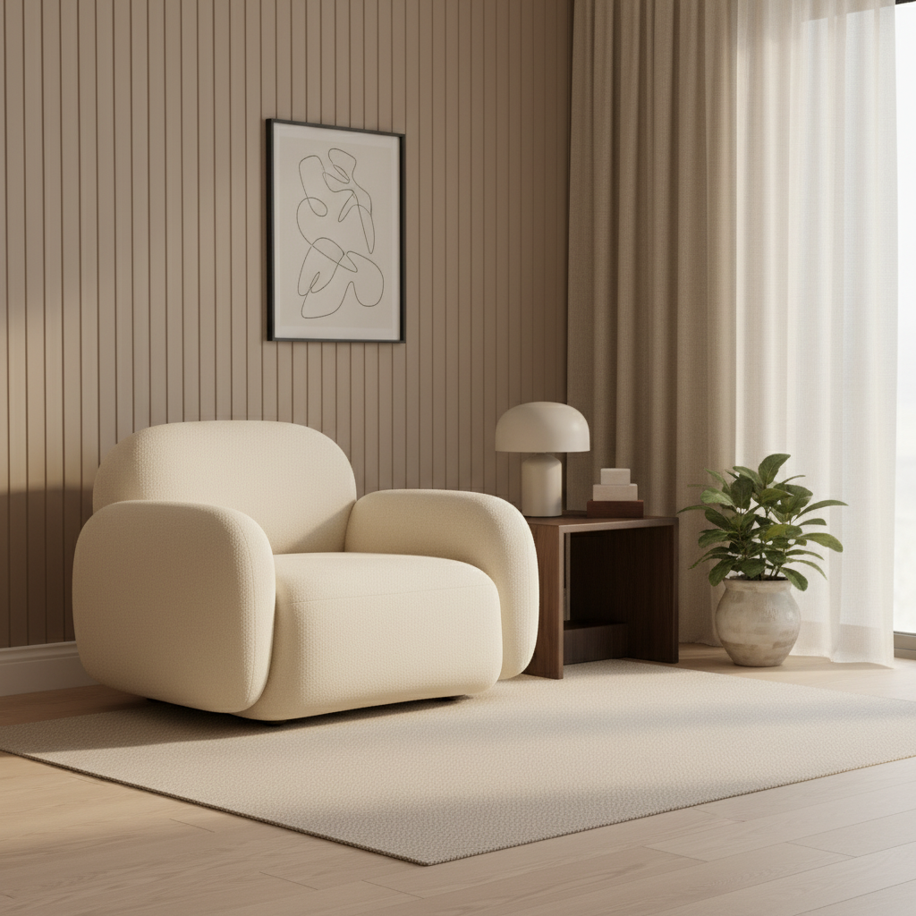 Off-White Living Chair