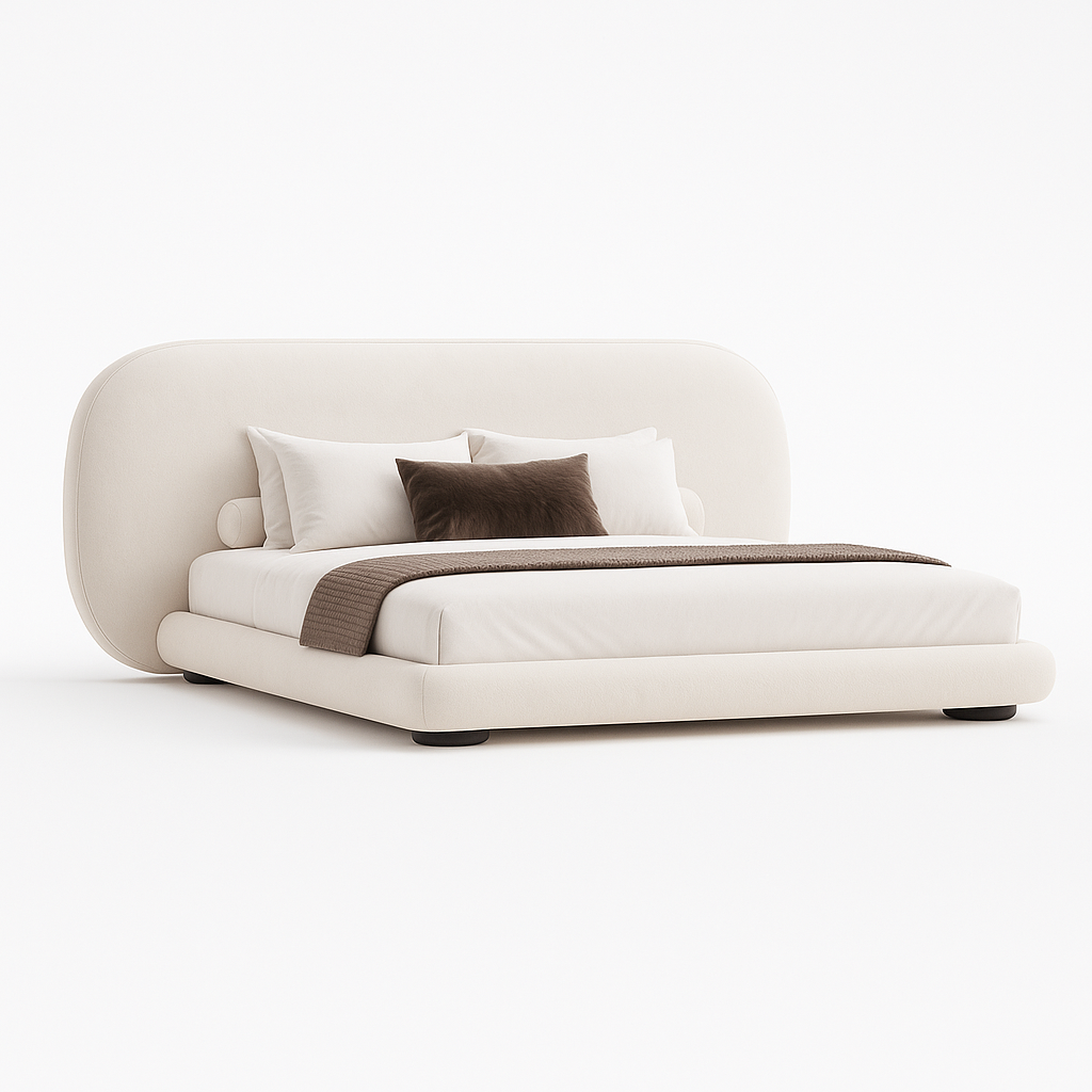 Full Suede Back Master Bed