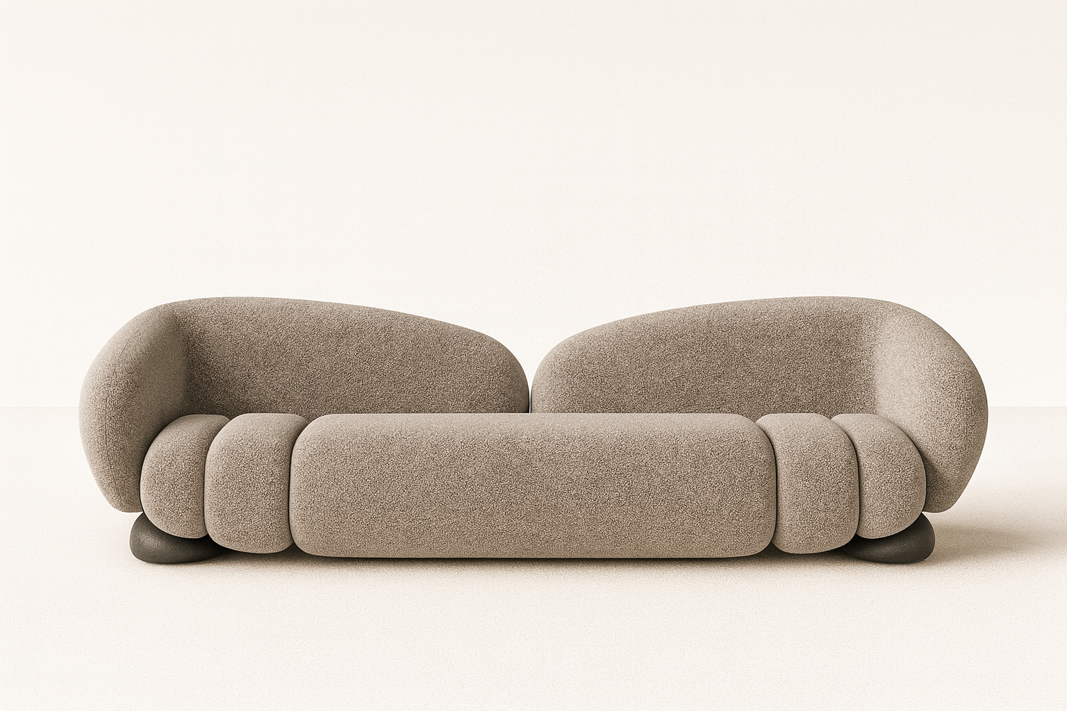 Curved Elegance 2-Seater Sofa