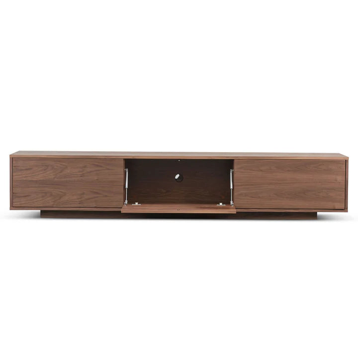 Dark Wood Flip TV Unit
