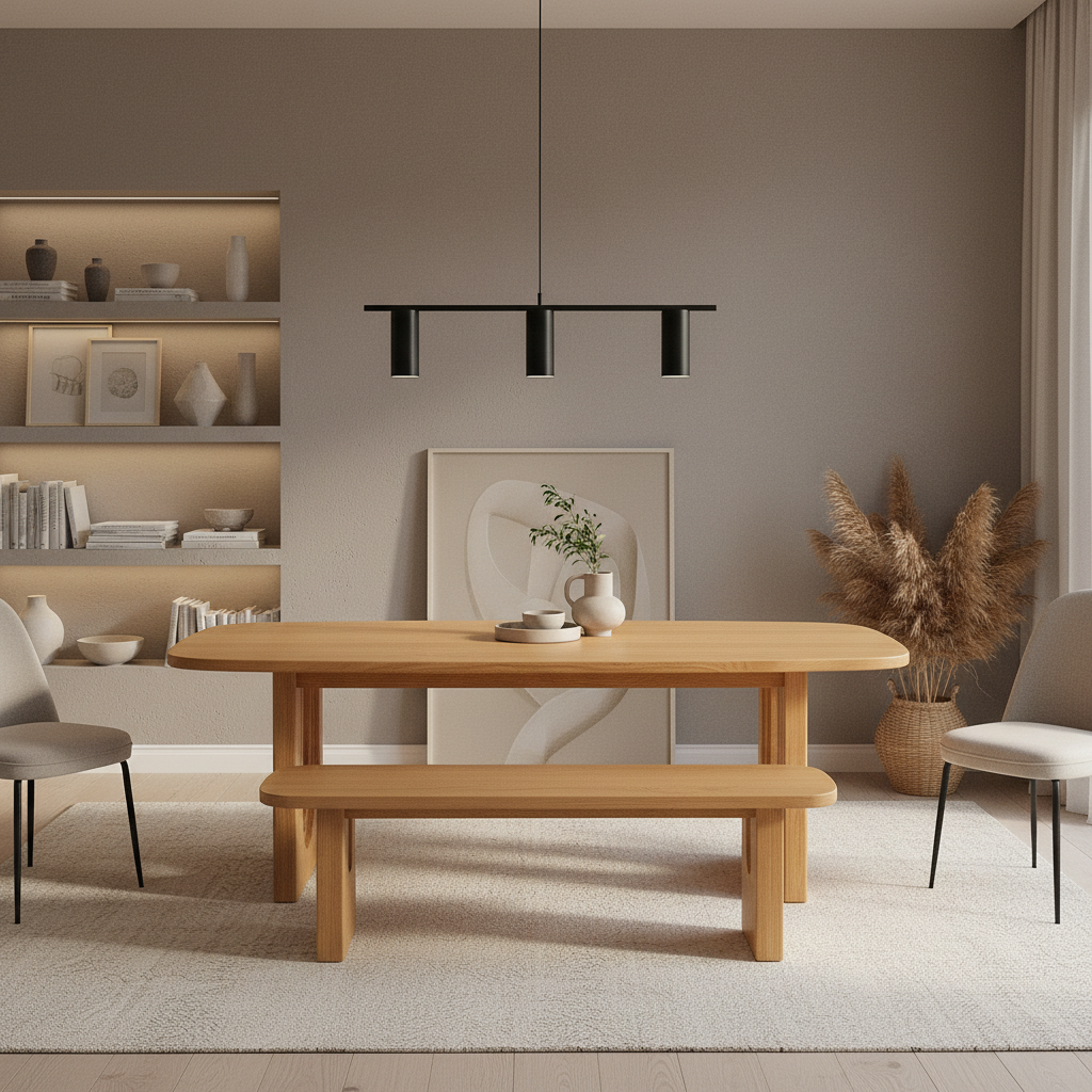 Light Wood Dining Set