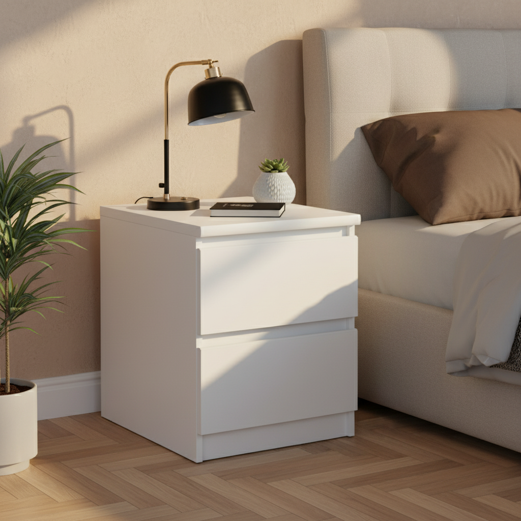 Basic White Bedside