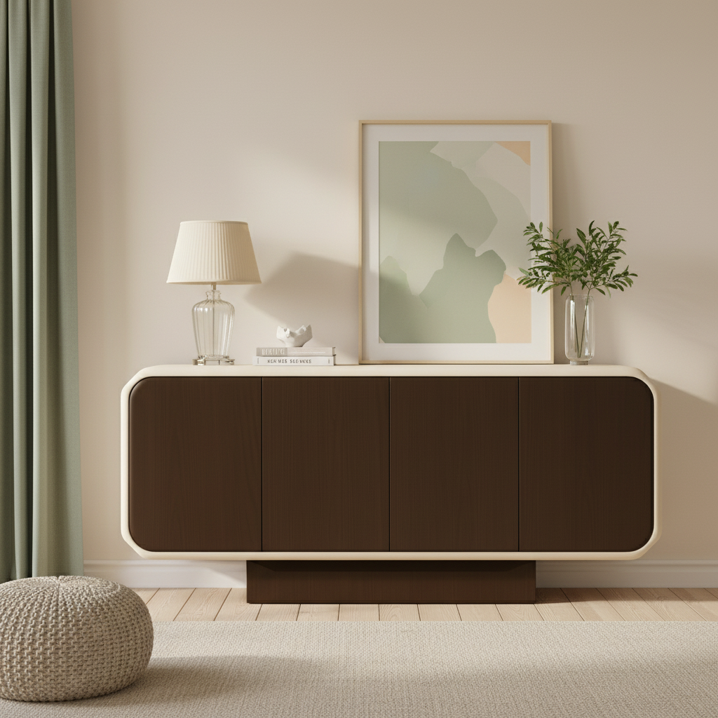 Dark Oak & White Buffet