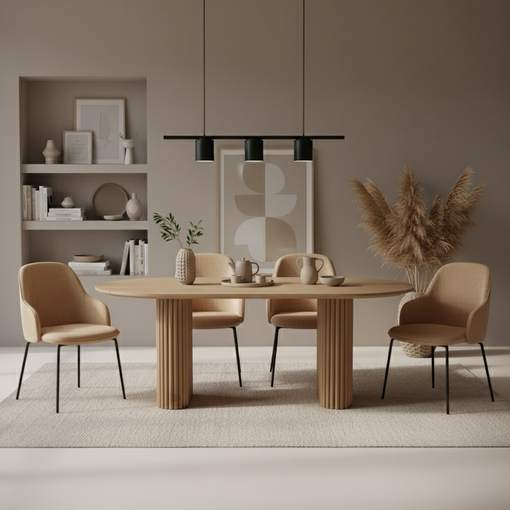 Oak Elegance Dining Table