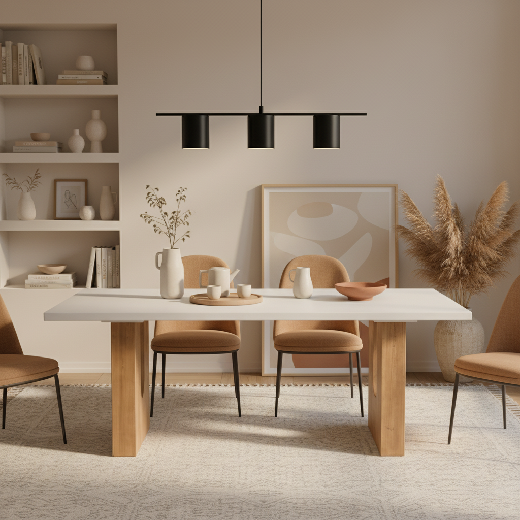 Contrast Wood Dining Table